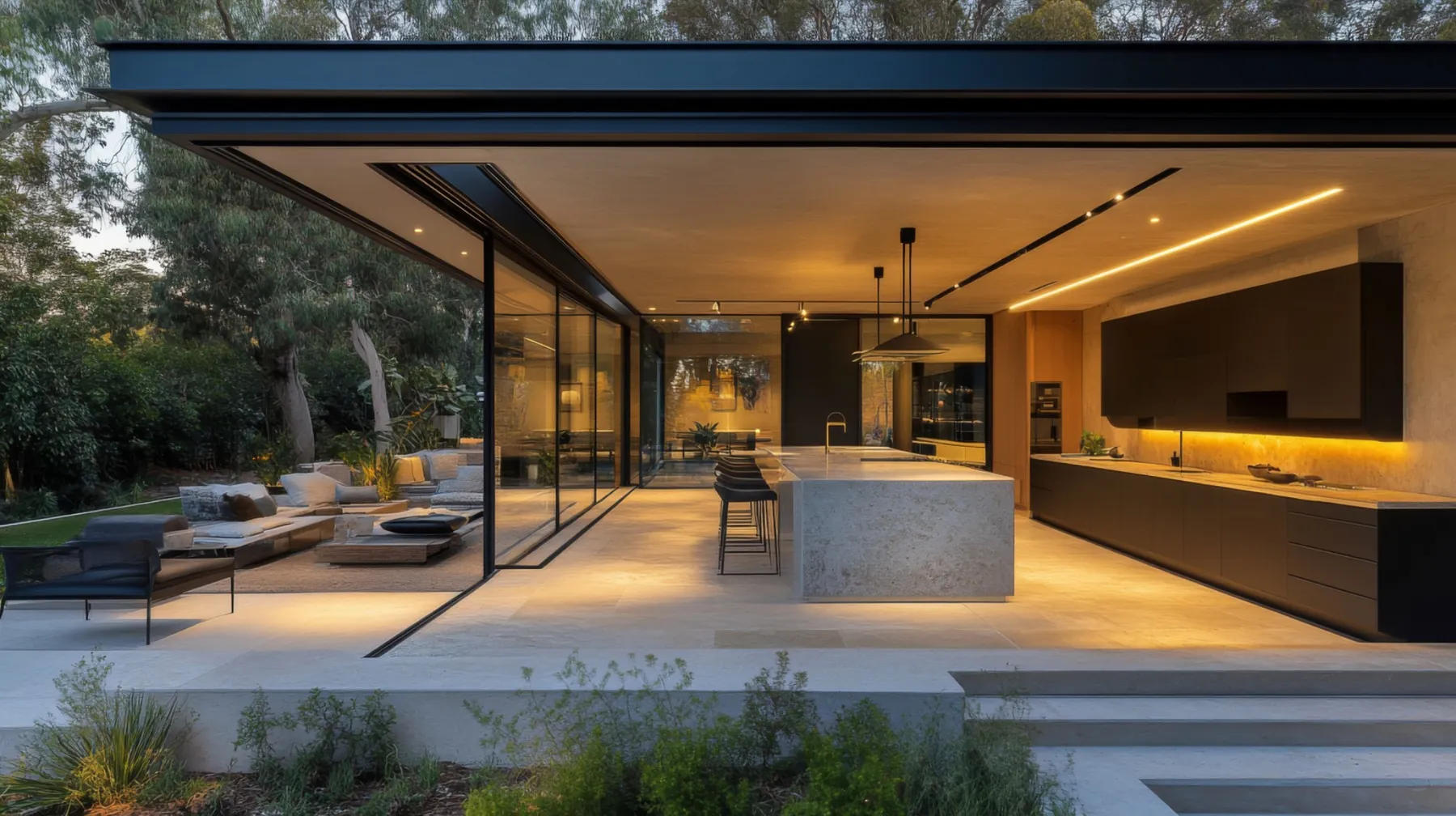 Luxury modern kitchen extension in London